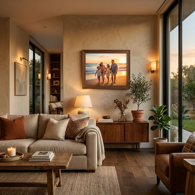 MagicFrame in a beautiful living room